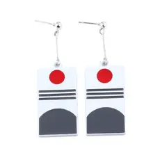 Demon Slayer Tanjiro Earrings Long Acrylic Jewelry #3