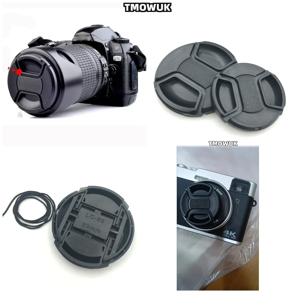 For Nikon D1X D2H D2HS D2X D2XS D3 D3S D3X D4 D4S Camera Lens Cap Protective Co…