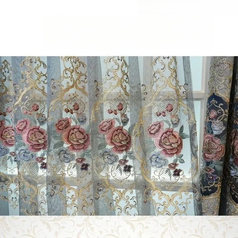 

Шторы в европейском стиле: роскошные, из шенилла, с ажурной вышивкой, для виллы, гостиной, столовой