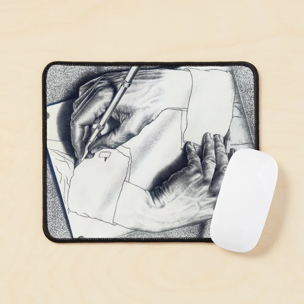 Drawing Hands By M C Escher  Mouse Pad Desk Mat PC Table Mens Gamer Play Computer Printing Keyboard Gaming Carpet Mousepad Anime