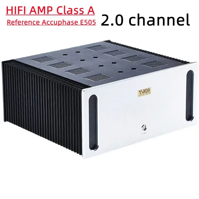 Referência de amplificador de alta fidelidade accuphase e505 classe a 8Ω 50w/4Ω 100w * 2 canais tubo selado ouro amplificador de potência pura teste ap profissional