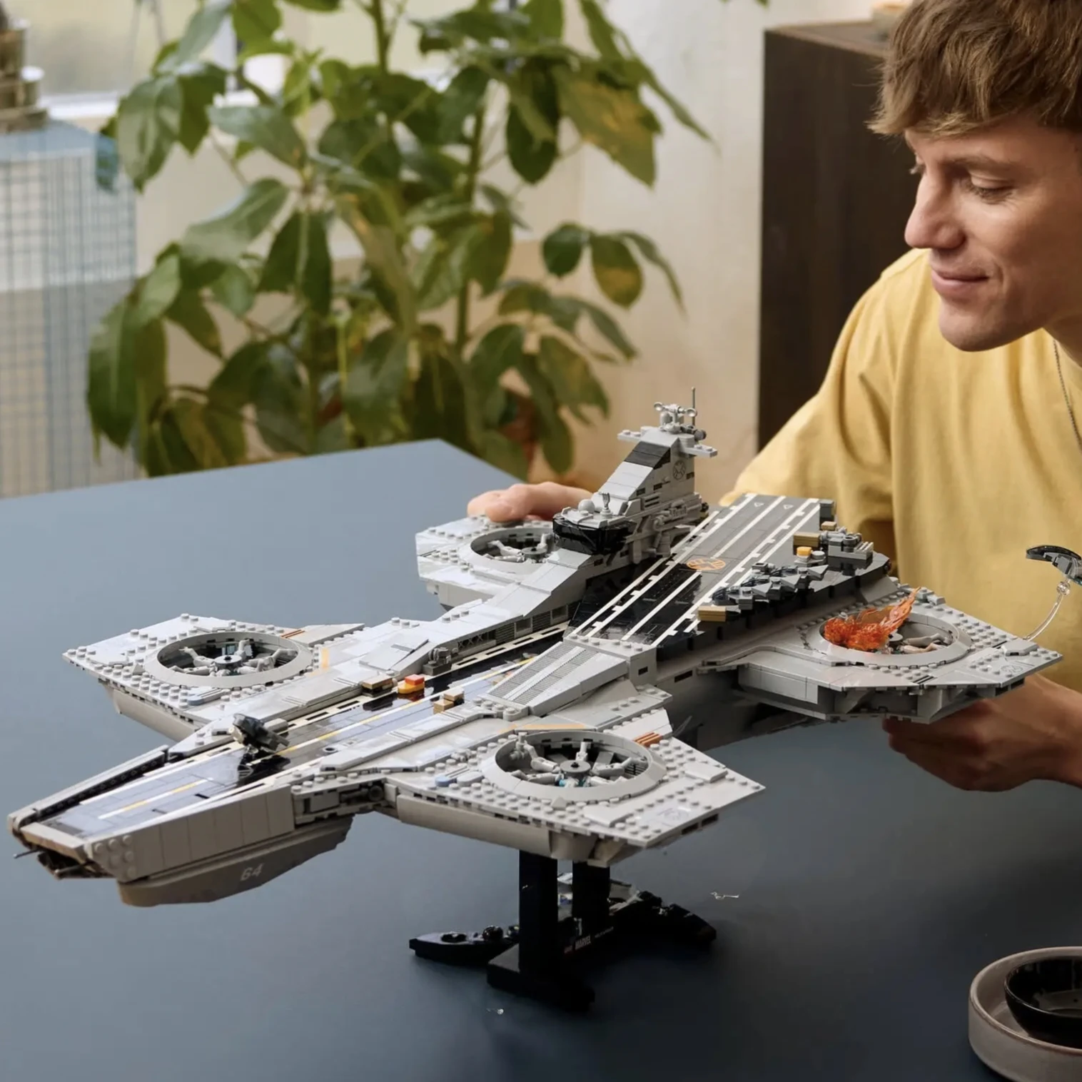 2026 Beliebte Helden-Serie 3057 Teile Sky Carrier Helicarrier Raumschiff Baustein-Puzzle-Modell Spielzeug als Dekoration und Geburtstagsgeschenk
