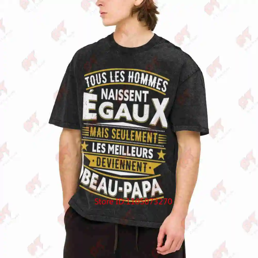 Stepfather Stepdad Great Dad Vintage Washed Tee Pure Cotton T-Shirt