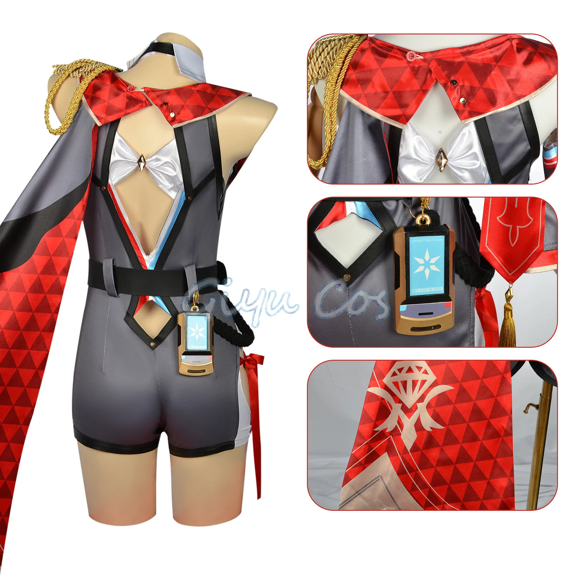 Topaz Cosplay Kostuum Honkai Star Rail Carnaval Uniform Pruik Anime Halloween Kostuums Vrouwen Spel