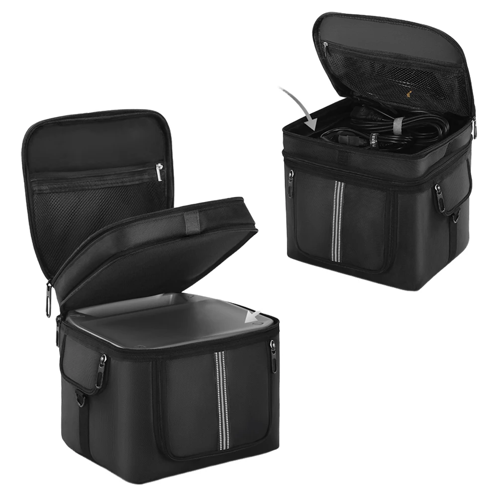 Portable Power Station Bag Waterproof Travel Carrying Bag Dustproof Multiple Pockets for Ecoflow River 2 Pro/Ecoflow River 2 Max