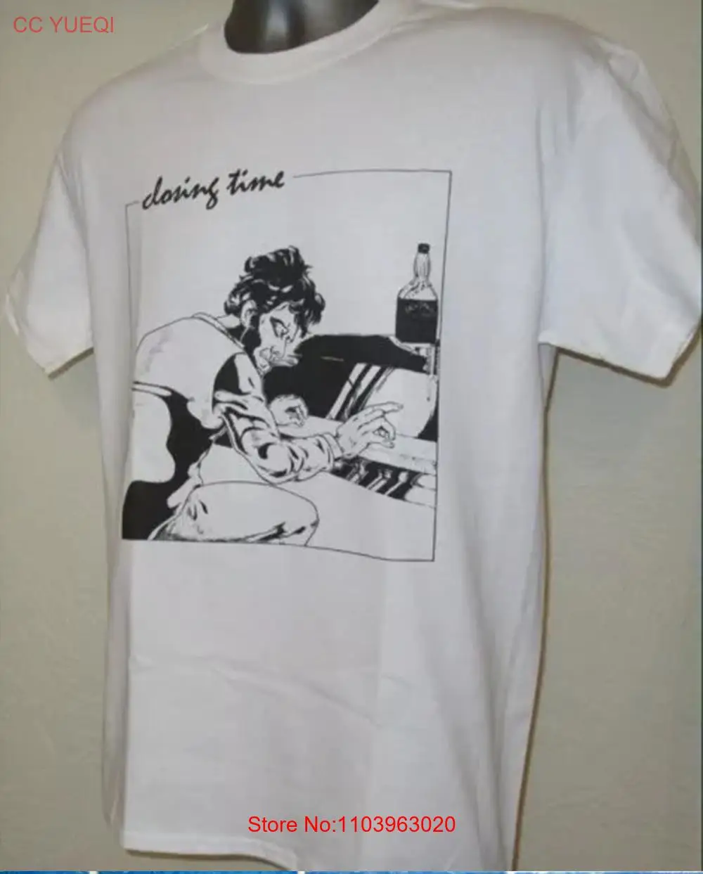 Мужская хлопковая футболка с длинным рукавом