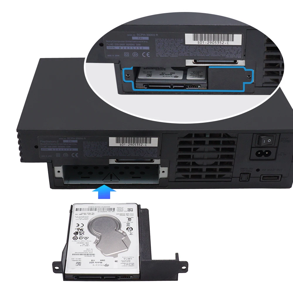 هد حامل القرص الصلب قوس دعم لسوني بلاي ستيشن 2 PS2 الدهون SCPH-30000 و 50000 لعبة وحدة التحكم الألعاب الملحقات