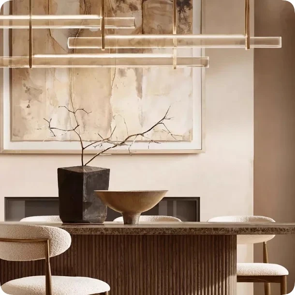 Lighting Export To North America Designer Villa Tea Table Restaurant Island Table Chandelier 2025 New Style
