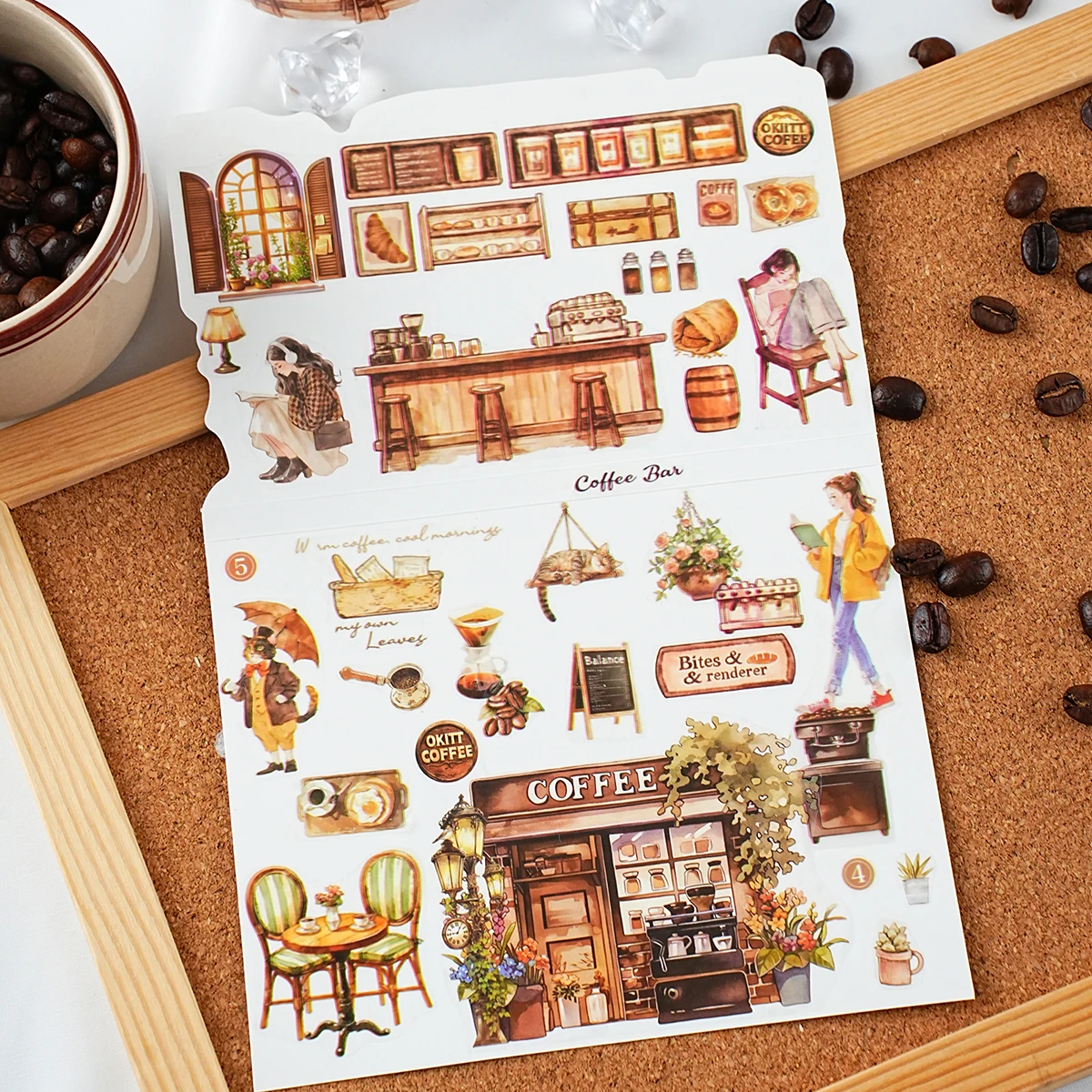 Etori Life67 мм * 2 м кофе послеобеденный чай ПЭТ лента наклейка для ноутбука чемодан чехлы для телефонов Diy Декор сумки наклейки граффити