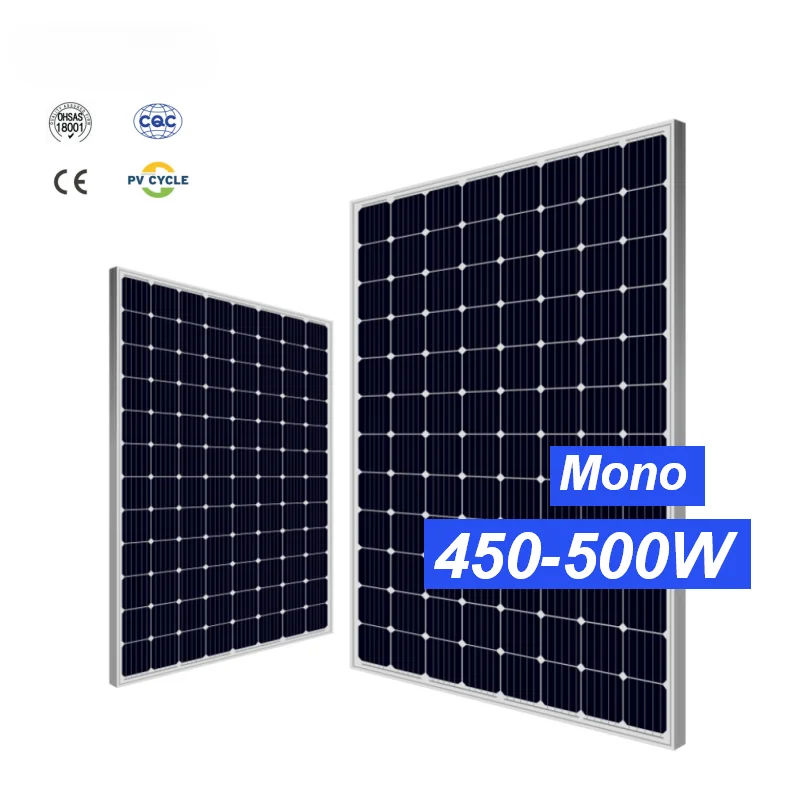 X2-060 EiTai German Standard 500W Solar Panel 480W 460W 450W Mono Solar Panel IOS CEC Certificate Good Price