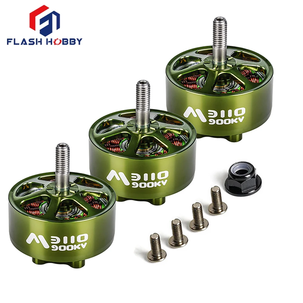 4 قطعة/الوحدة FlashHobby فلاش هواية Mars3110 M3110 3110 900KV 3-6S BLDC Outrunner موتور 5 مللي متر رمح لثابتة الجناح طائرة بدون طيار Fpv RC أجزاء