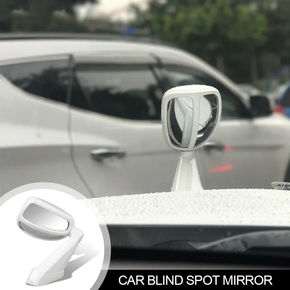 Car Rear View Blind Spot Mirror Adjustable Wide Angle Rearview Mirrors Auto Hood Head Cover Sand Plate Side Mirror for Universal