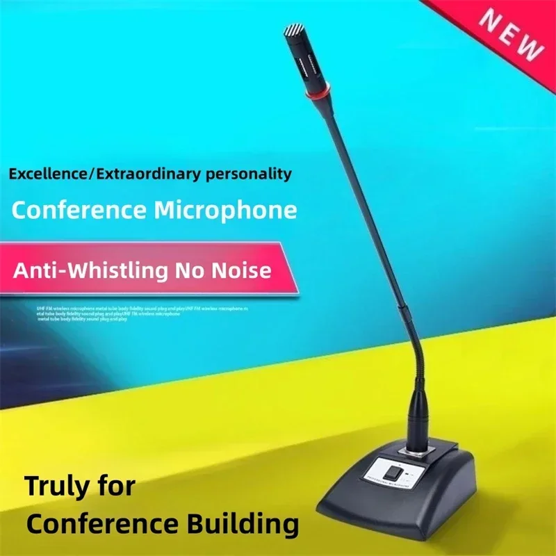 Gooseneck Wired Microphone 5 Meters Long for Public Broadcasting Stage Conference Speech Console Voice Mic 6.5mm 3.5mm XLR Plugs