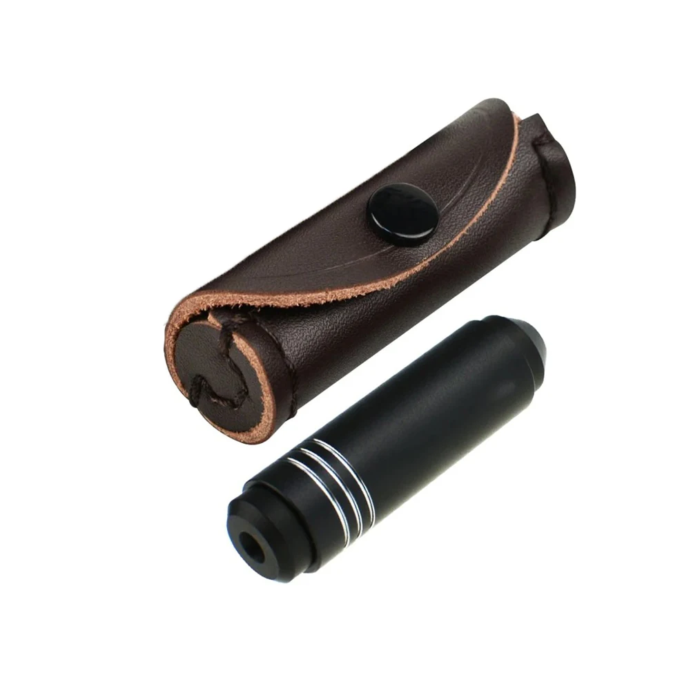 黒色の携帯型直視宝石格子分光計、宝石鑑定用テストツール、革製収納バッグ付き