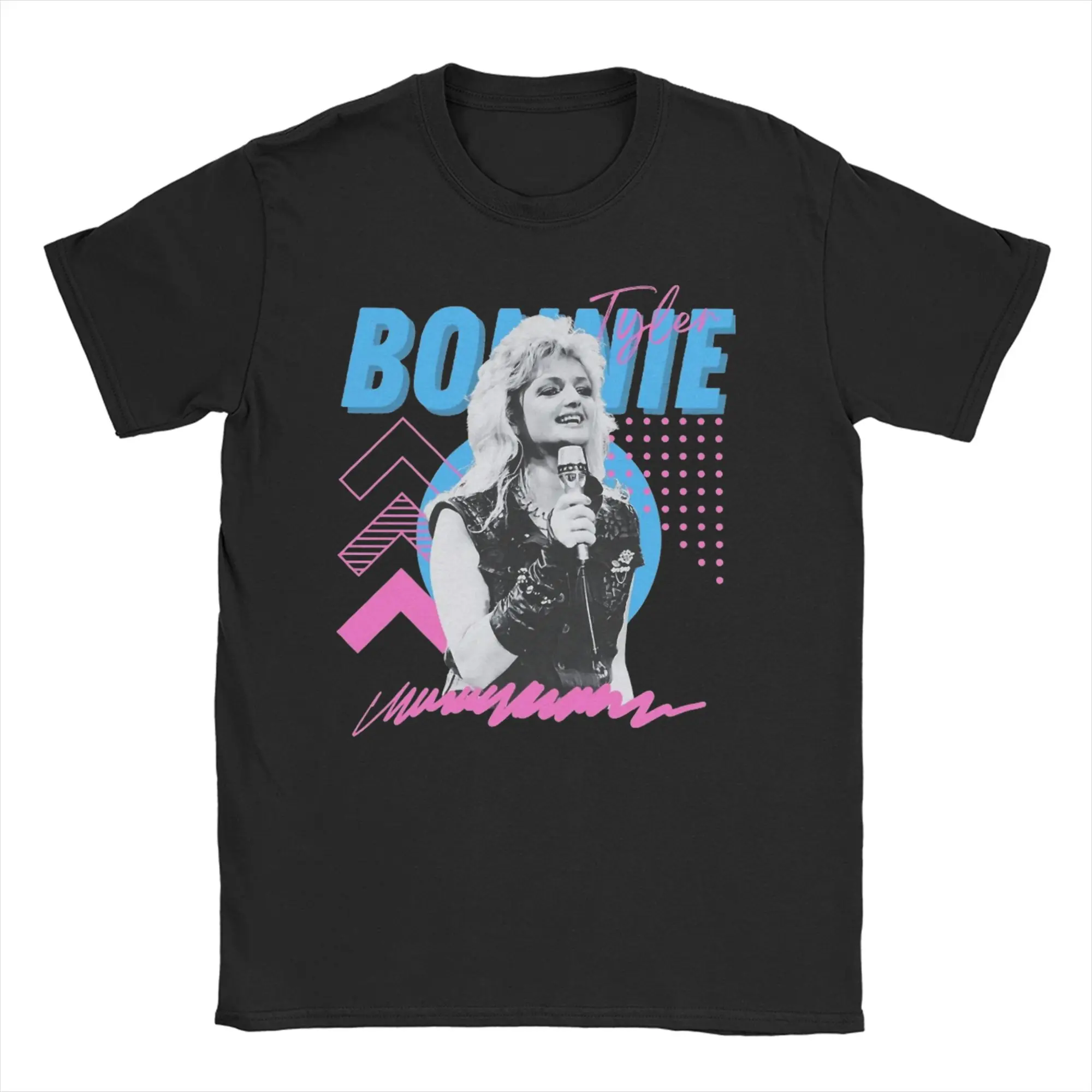 Men Women Music - Bonnie Tyler T Shirt  Cotton Clothes Funny Short Sleeve Round Collar Tee Shirt 4XL 5XL 6XL T-Shirts