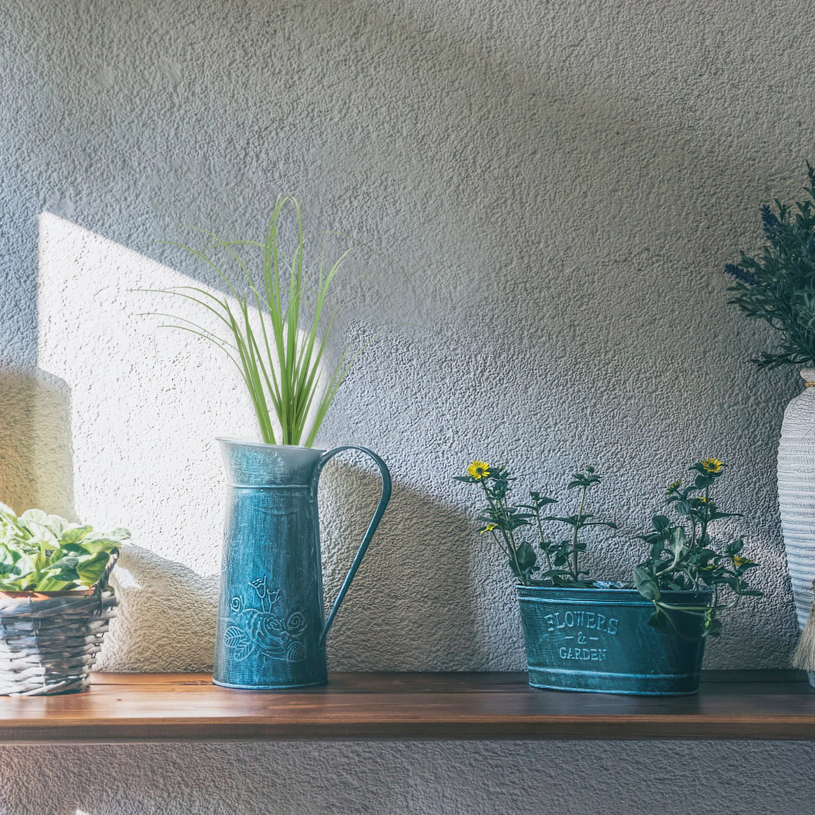 

12Pcs Fake Grass Home Decor Simulation Plant Models Realistic Photography Props Kindergarten Teaching Aids Fake Grass Outdoor