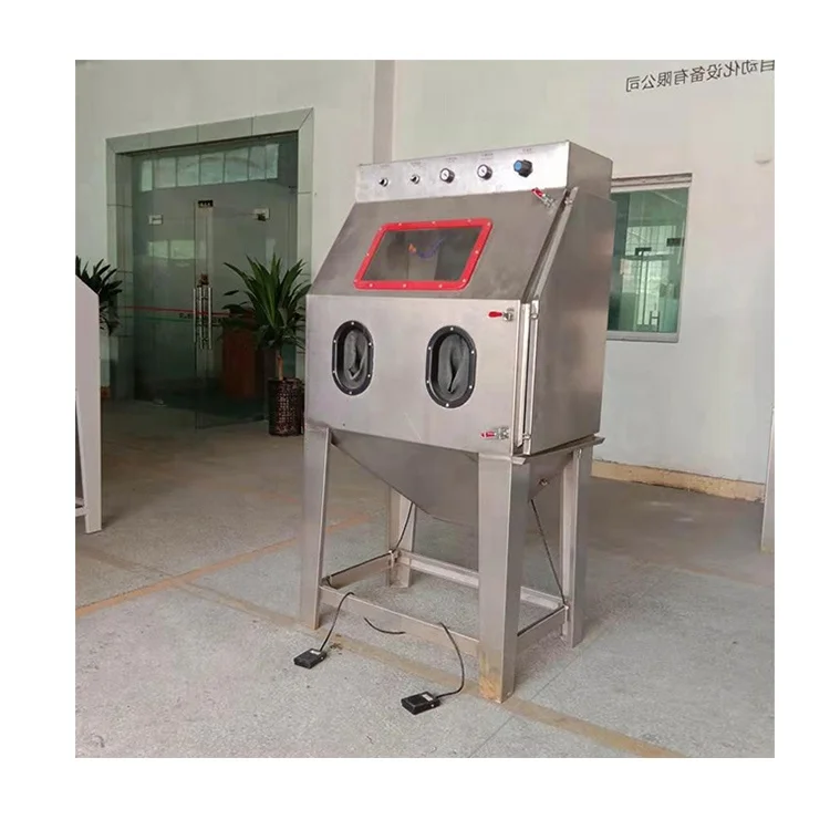 Factory Sale Automatic Small Sandblasting Machine Used To Remove Surface Scratches and Dirt Hardware Sandblasting Machine 3