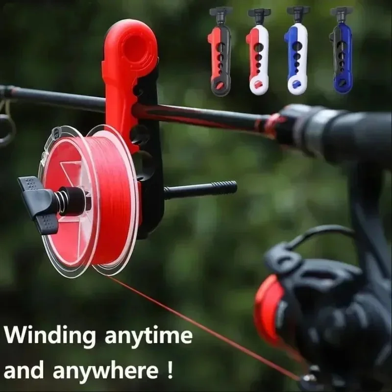 Fishing Line Winder Adjustable Rod Mount Line Spooler Design Outdoor Fishing Line Winding Tool for Freshwater Saltwater Angling
