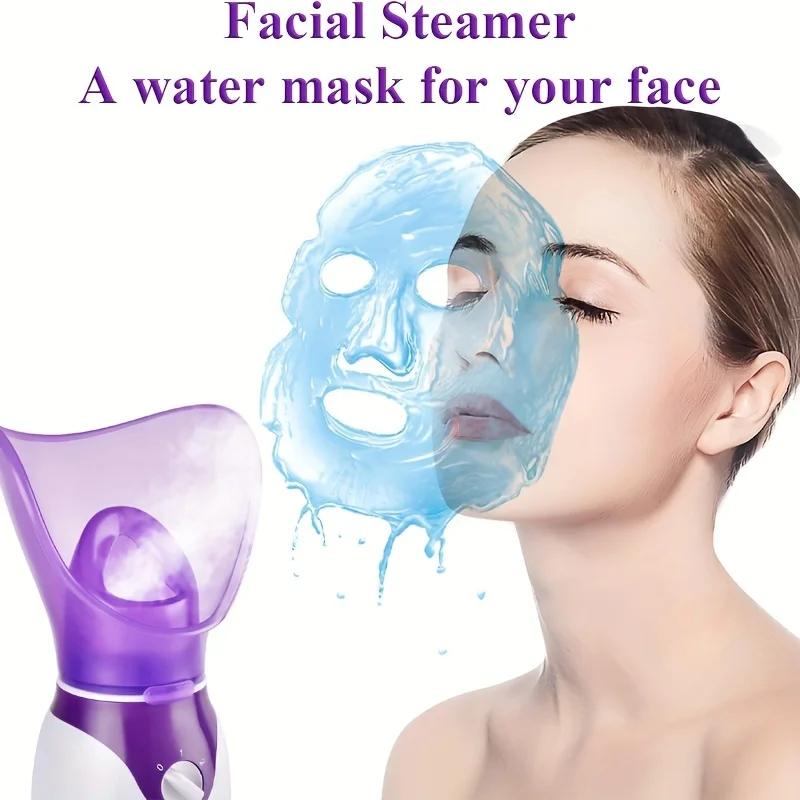 1pc Facial Steamer Skin Moisturizing Face SPA Heating Sprayer Pores Cleansing Deep Hydration Control Oil Pore Cleaner Home