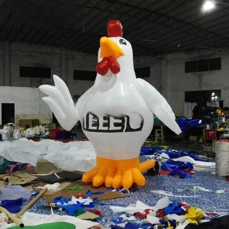 

Giant Customized Free Air Shipping Advertising Inflatable Rooster/Chicken/Cock Mascot Cartoon For Sale