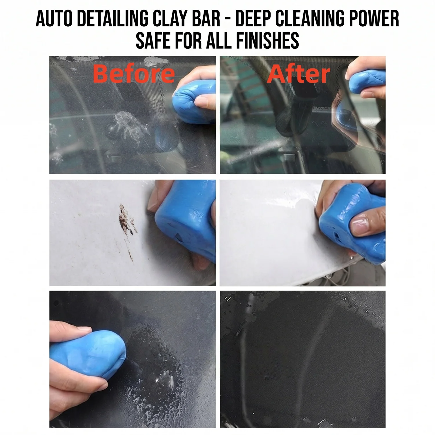 Premium Blue Car Clay Bar 100g Safe Paint Care Washing Mud Auto Detailing Tool For Smooth Vehicle Surface Remove Stubborn Dirt view 5