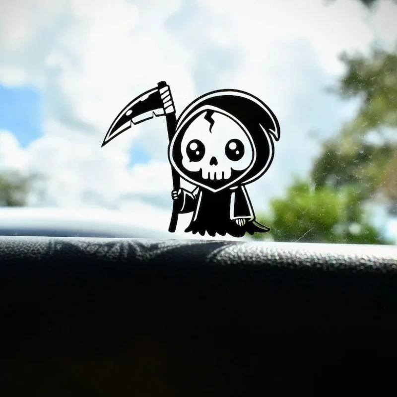 

Виниловые наклейки Mini Reaper | Симпатичные наклейки «Жнец и серп»