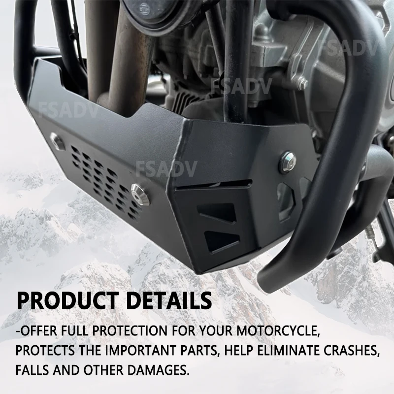 450 MT محرك الهيكل الحرس لوح التزلج غطاء مقلاة البطن باش لوحة صالح ل CFMOTO 450MT MT450 2024 2025 دراجة نارية الملحقات