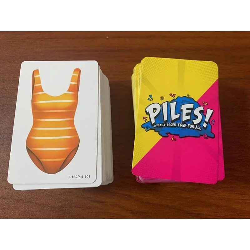 New Piles Card Game English Version Of Board Game Deck A Fast-paced Free For 2-8 Players All Edition Borad Playing Stacking Game