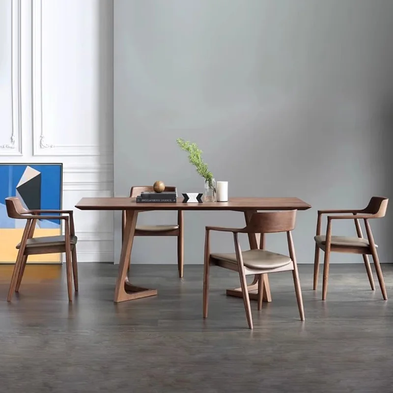 Z nordic madeira mesa de jantar luxo moderno conjuntos sala jardim mesa jantar cozinha multifuncional mesas portatil móveis z