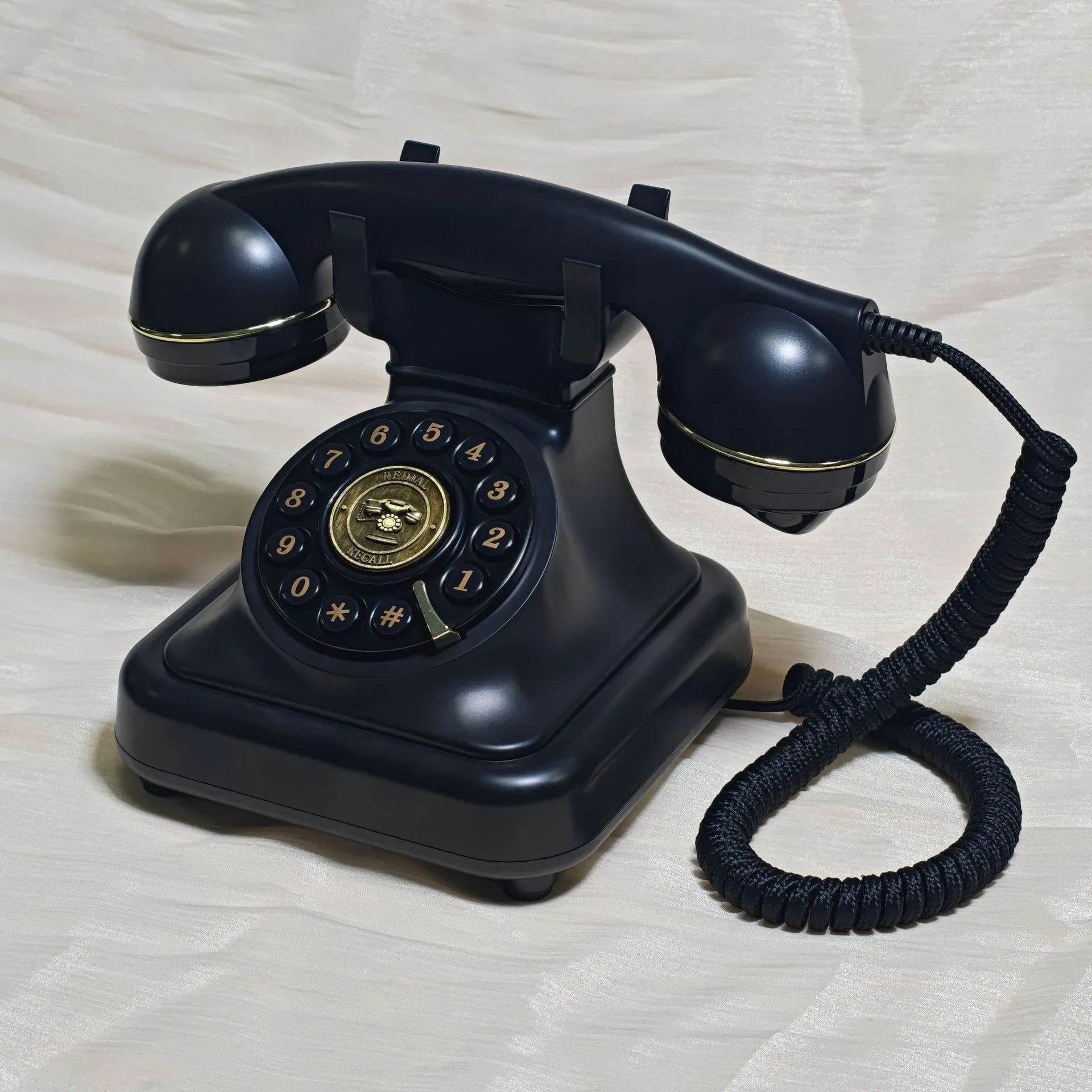 Cross-border retro Bluetooth phone, mobile phone extension, one-click wake-up voice assistant antique~~ wholesale