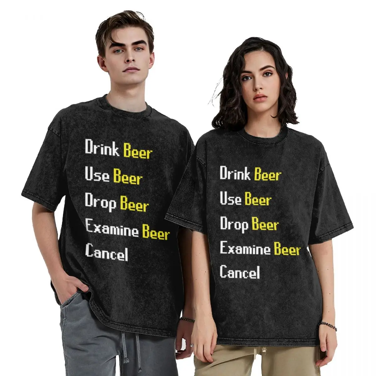 

Футболка Runescape Beer Interaction, винтажная одежда с графикой, новые подарки и футболки, наряды для мужчин