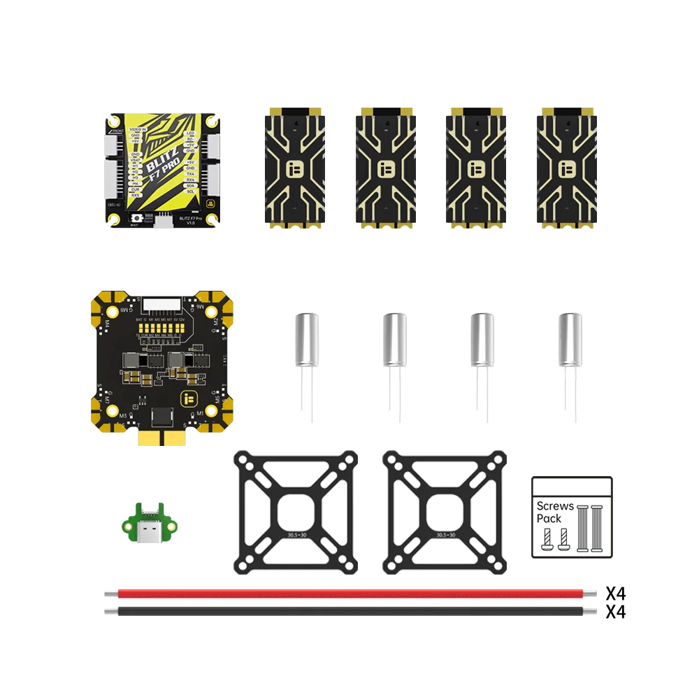 iFlight BLITZ F7 Pro Combo Set with BLITZ E80 Single ESC for FPV