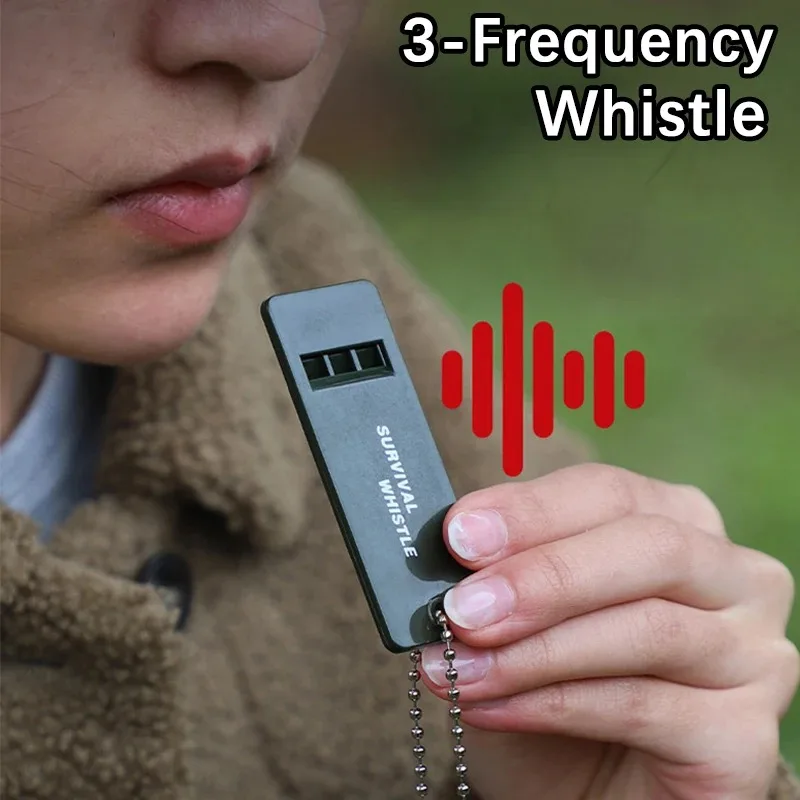 Three-frequency Portable Outdoor Survival Life Whistle First Aid High Tone High Frequency Field Disaster Relief Hunting Whistle