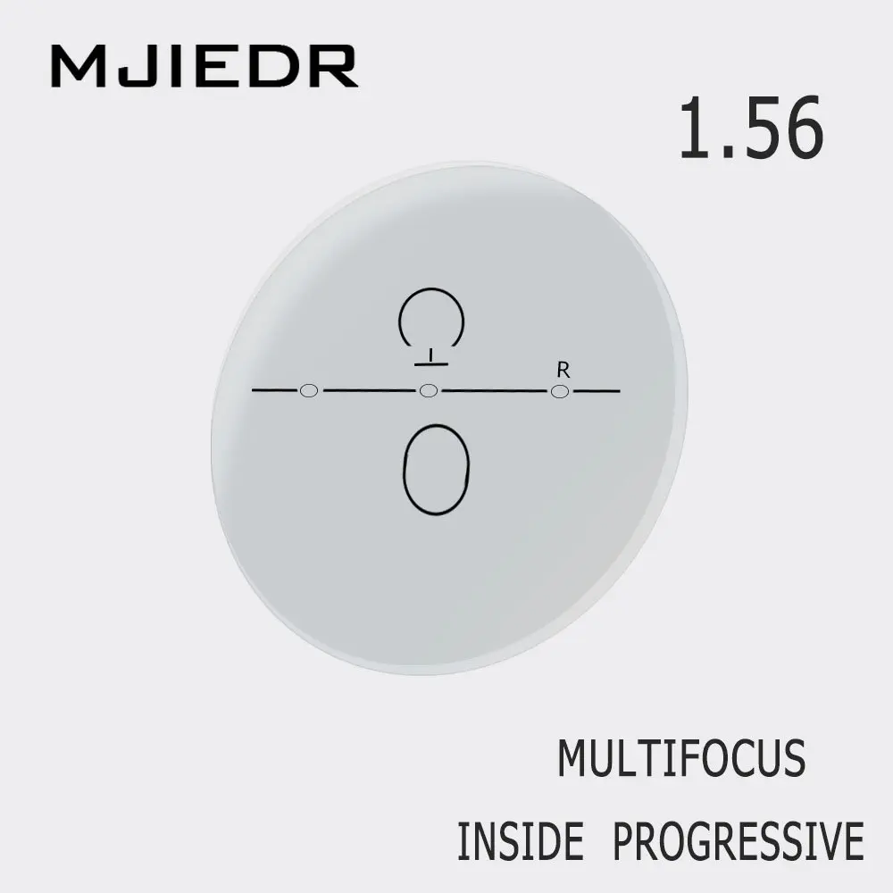 

1.56 1.61 1.67 (ADD +0.75~+3.00) Progressive Multifocal Lenses Prescription Myopia Hyperopia Resistance Short Middle Far Lens