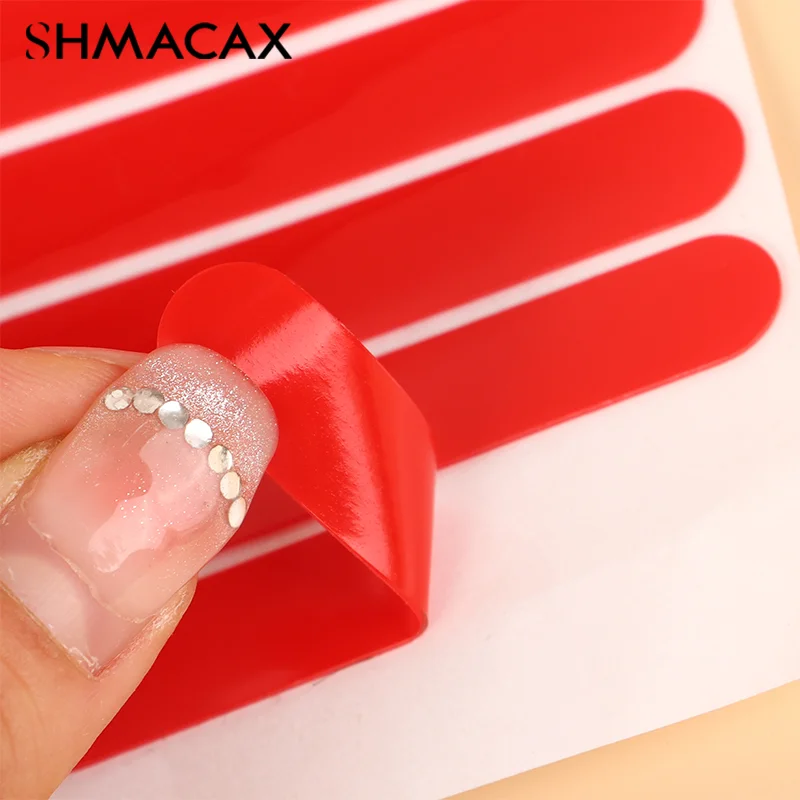 1Pcs Clear Nail Adhesive Tape False Nails Display Stand Glue Stickers Double-sided Pasted Manicure Practice Showing Tools