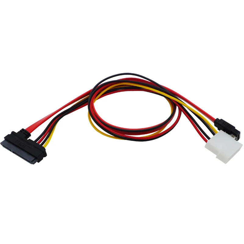 SATA Combo 15 Pin Power and 7 pin Data Cable 4 pin Molex to Serial ATA Lead