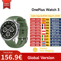 Global Version OnePlus Watch 3 Smart Watch 1.5 inches AMOLED Display 32GB Memory Snapdragon W5 Wear OS by Google IP68