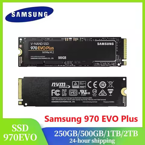SAMSUNG 970 EVO Plus SSD M2 Nvme Internal Solid State Drive 250GB 500GB MLC M.2 2280 PCIe 3.0x4 HDD Hard Disk For Laptop Desktop