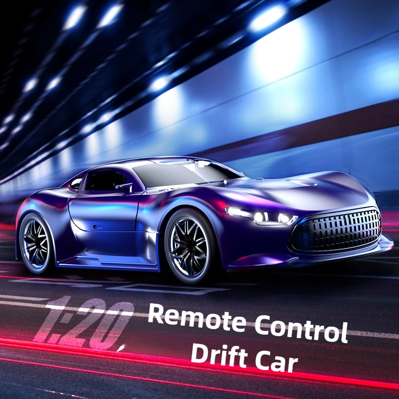 

RC Drift Car 1/20 4WD Имитация дрифтового гоночного автомобиля 4X4 Электрическая модель с дистанционным управлением с независимым амортизатором Игрушечный автомобиль