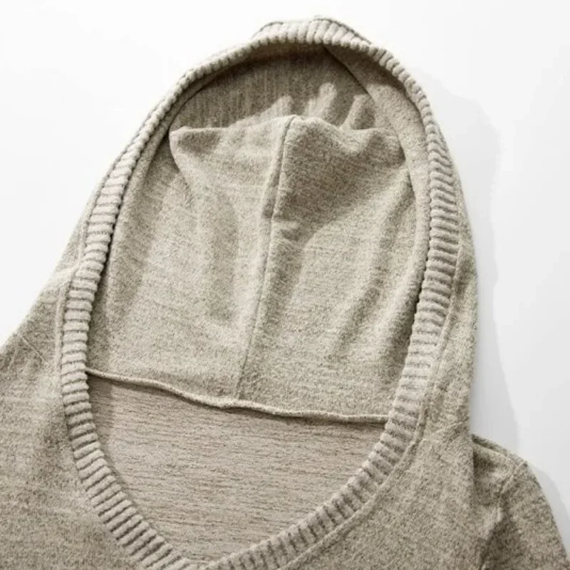 Camisetas de manga larga con capucha para mujer, estilo pijo, color caqui, con estampado de perro, camisetas Y2k, camisetas de cintura delgada, Vintage de punto de calle alta