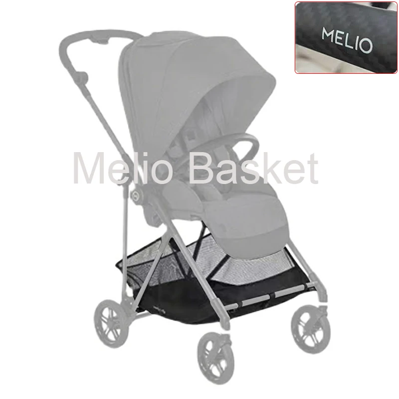 Stroller Basket For Cybex Melio2/3/Carbon Pushchair Shopping Bag Cart Carrying Basket Baby Buggy Storage Accessories