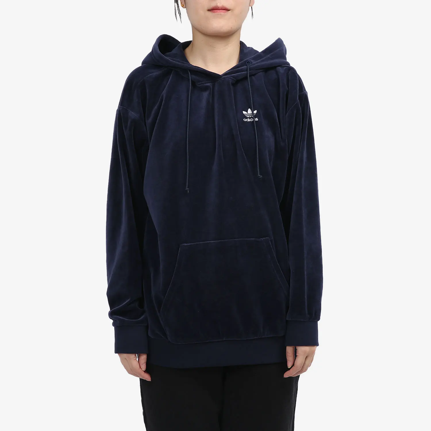 

Официальная аутентичная женская простая повседневная свободная толстовка с тремя полосками Adidas GD2283