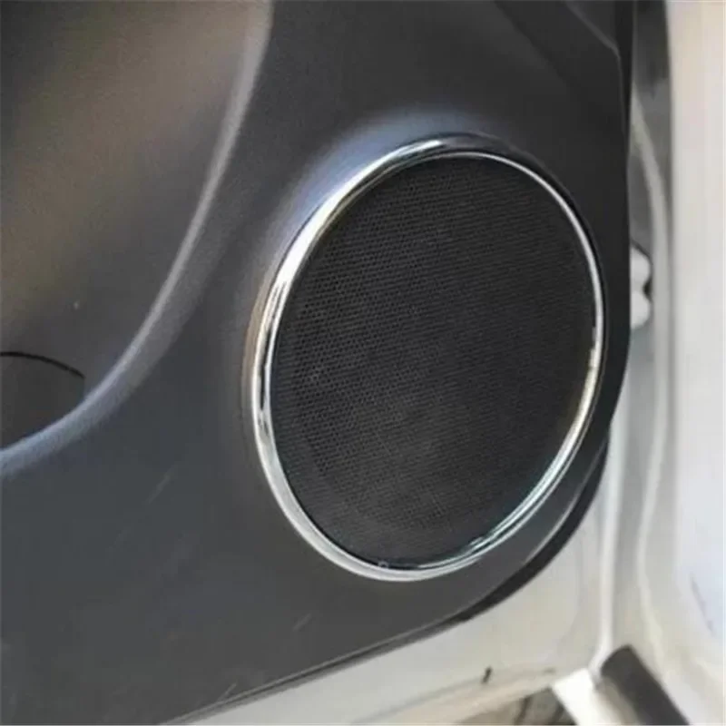 Car Accessories 4pcs/set ABS Chrome Trim Decoration trim Speaker Ring Sticker Case For Chevrolet Cruze Sedan Hatchback 2013-2018