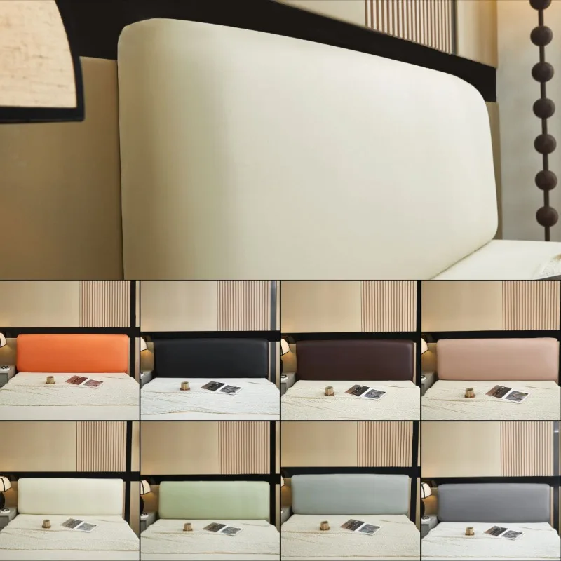 PU Leather Headboard Cover Triple Protection for Headboard Water-Proof Scratch-Resistant Oil-Proof Headboard Cover for Bedroom