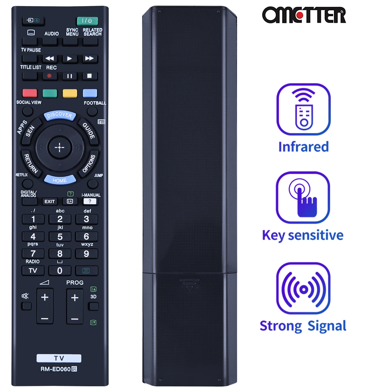 NEW RM-ED060 for Sony TV Remote Control KDL-42W815B KDL-42W817B KDL-42W828B