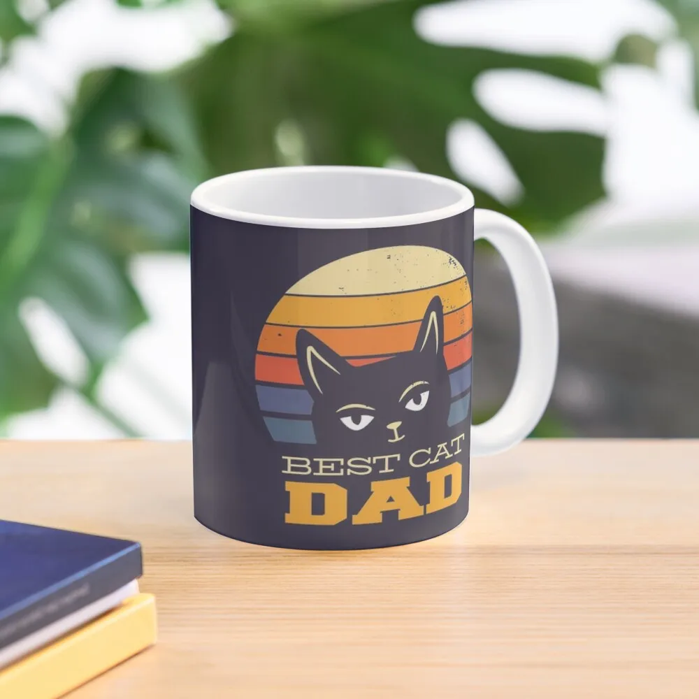 

BEST CAT DAD Coffee Mug Beautiful Teas Cute And Different Cups Glasses Mug