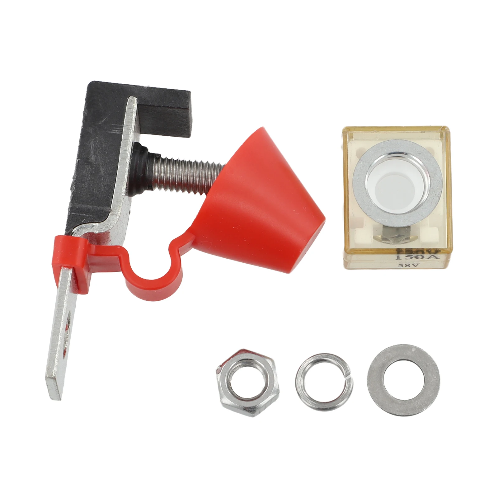 Fuse Block Kit M8 Terminal Mount for Car RV Boat Battery Terminal Supports 30A 300A Fuses Rated 58V IP66 Waterproof and