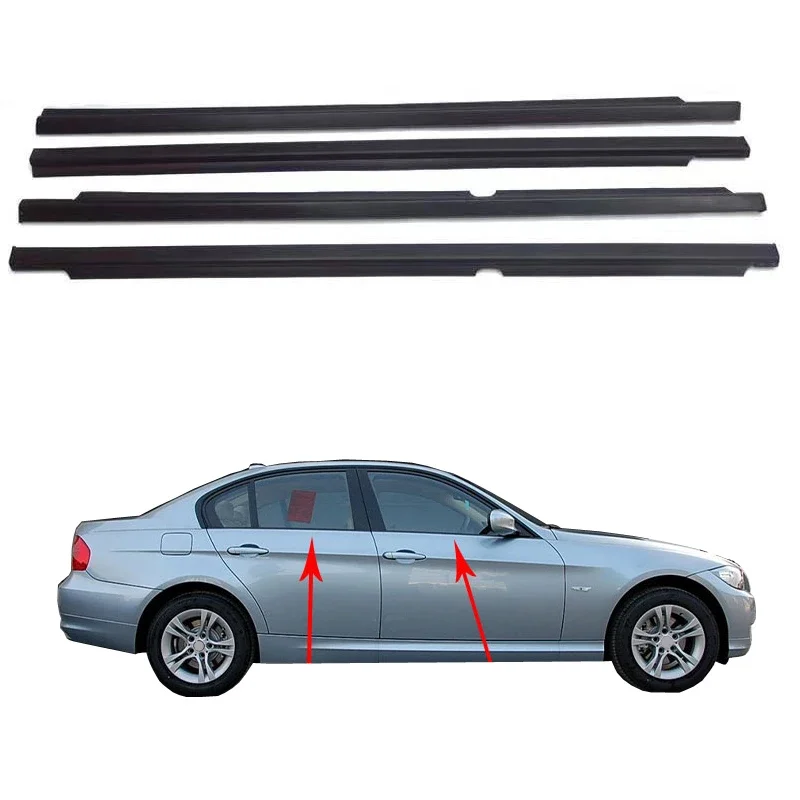 Door Window Molding Weatherstrip Seal Belt for BMW 3 Series E90 316d 318i 318d 320i 320d 325i 330i 2004-2012