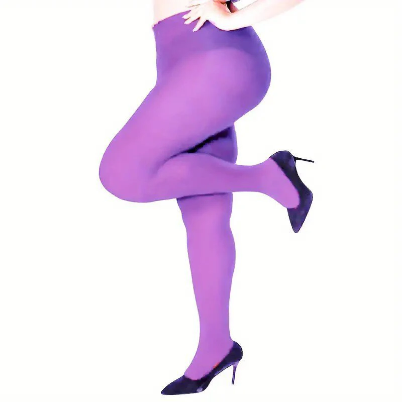 Plus Größe 120D Samt Strumpfhosen Für Frauen Sexy Einfarbig Strumpfhosen Weibliche 14 Farben Elastische Strumpfhosen Weiche Mode Leggings neue – Detail 11