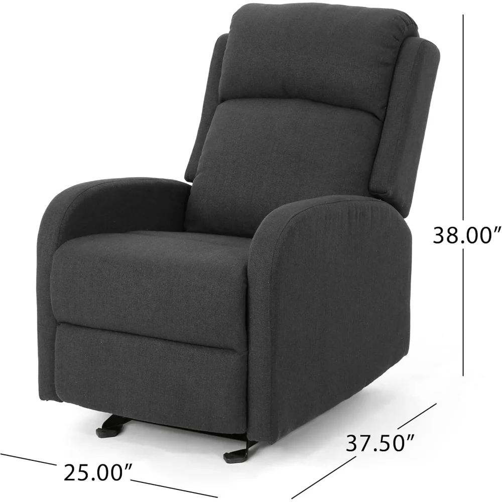 Avaa Recliner, Dunkelgrau + Schwarz